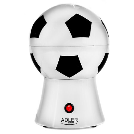 Aparat De Facut Popcorn Minge Fotbal 1200W Alb/Negru