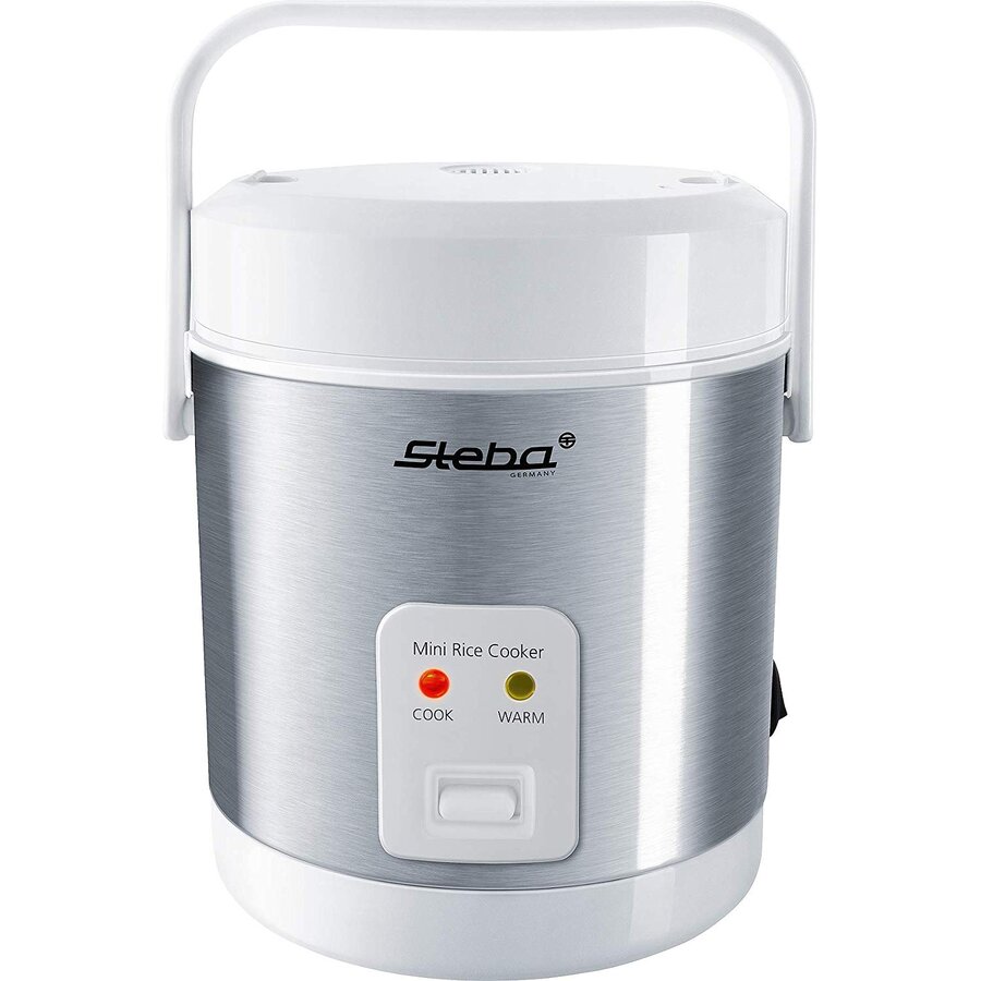 mini rice cooker RK 4 M (stainless steel / white, 0.9 liters)