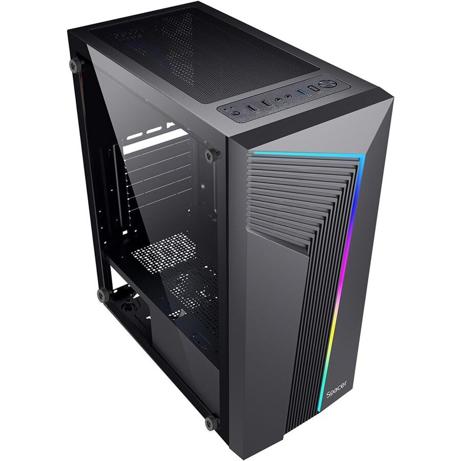 Carcasa Spacer Gaming Middle Tower ATX SPCS-GC-WARRIOR — imaginea 2