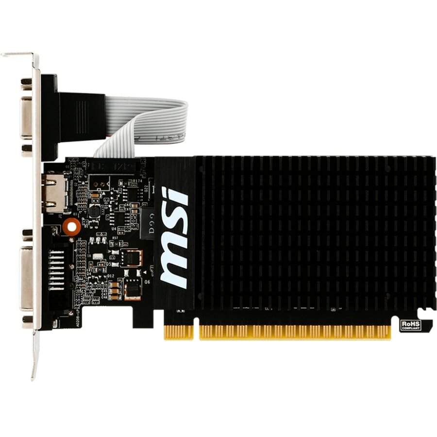 Placa video GeForce GT 710 2GD3H LP, graphics card (HDMI, DVI-D, VGA)