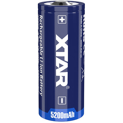 ACUMULATOR 26650 LI-ION 5200MAH CU PROTECTIE XTAR