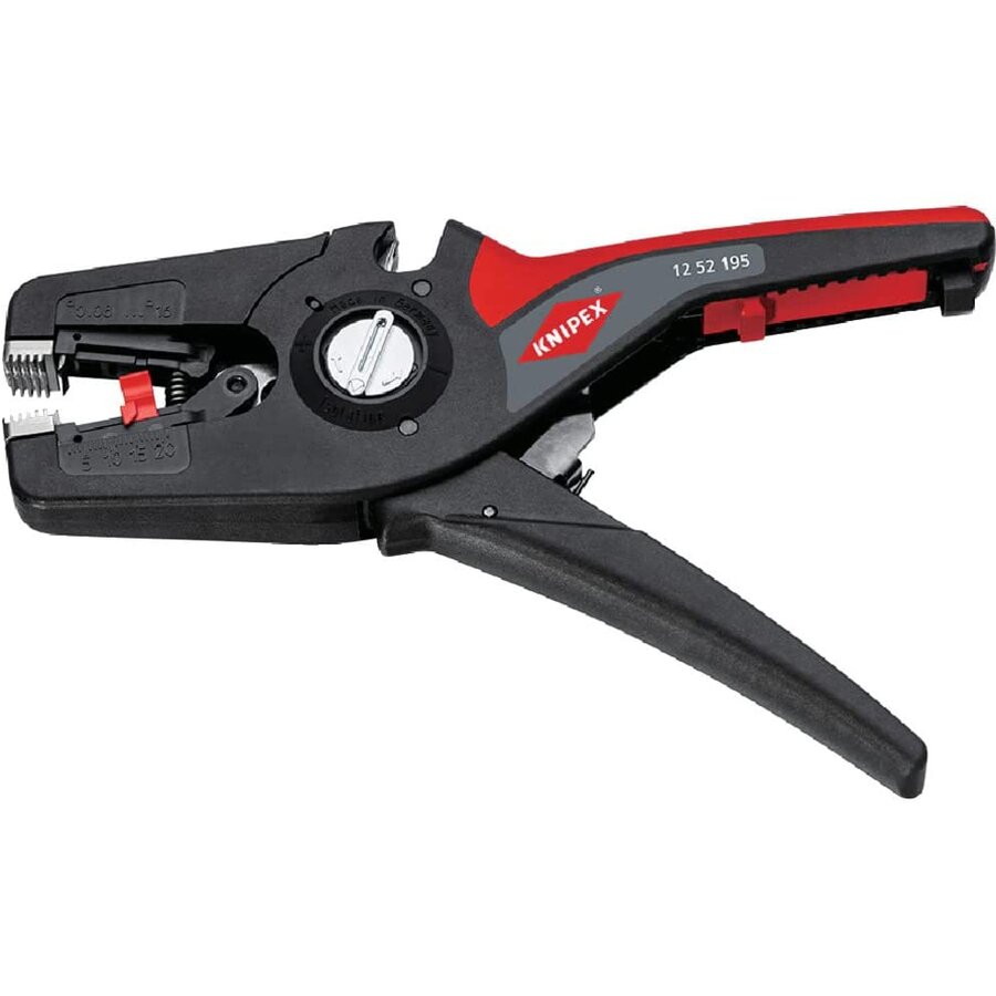automatic wire stripper PreciStrip16, wire stripper (black/red, integrated wire cutter)