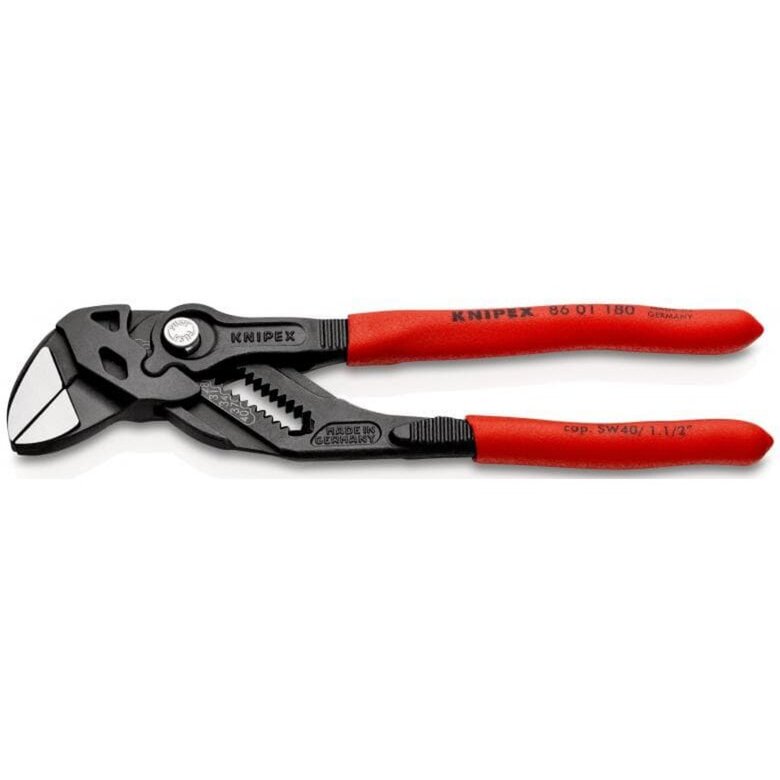 pliers wrench 86 01 180 (red, length 180m, 15-fold adjustable)
