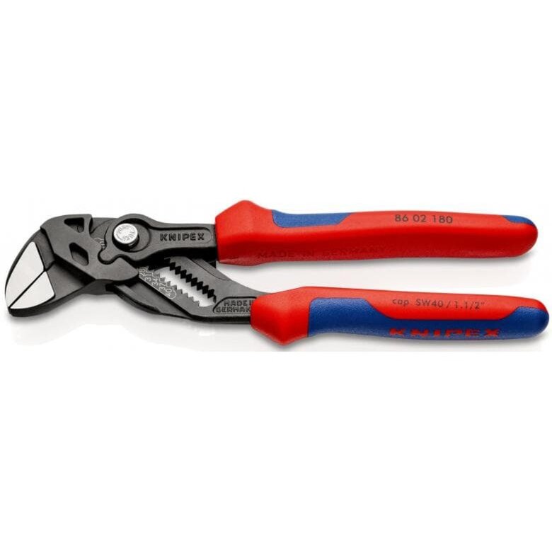 pliers wrench 86 02 180 (red/blue, length 180m, 15-fold adjustable)
