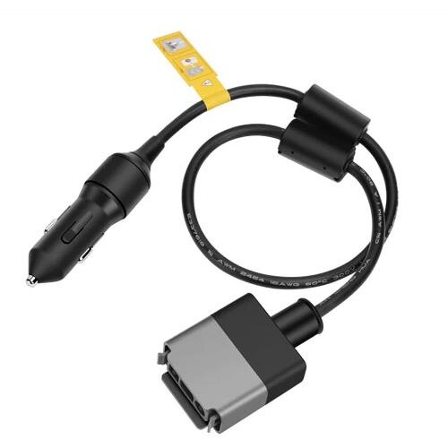 Cablu Conector cu Mufa Auto 12V pentru conectare Microinverter la Power Station EcoFlow Negru