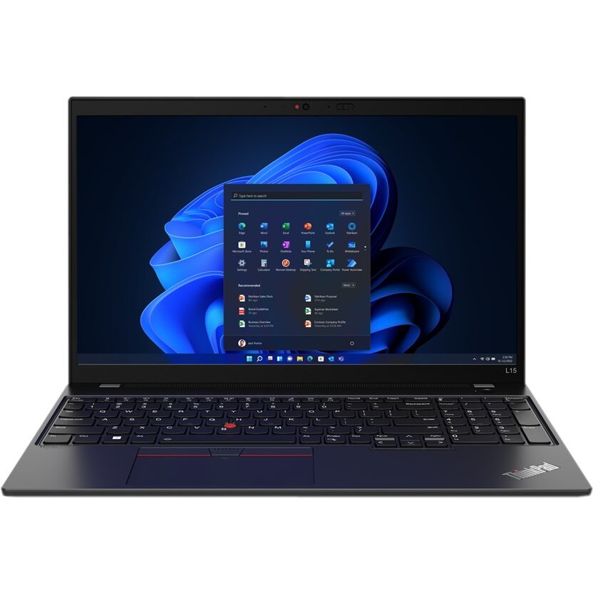Laptop Thinkpad L15 Gen 3 I7-1255u 15.6inch 8gb Ddr4 Ssd 256gb Windows 11 Pro Thunder Black
