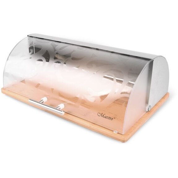 Cutie Pentru Paine MR-1670S Bambus Otel Inoxidabil Dreptunghiulara Rotunjita