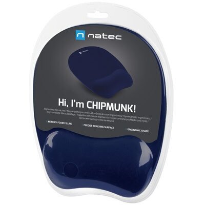 Mousepad Natec Chipmunk Spumă de Memorie Albastru — imaginea 6