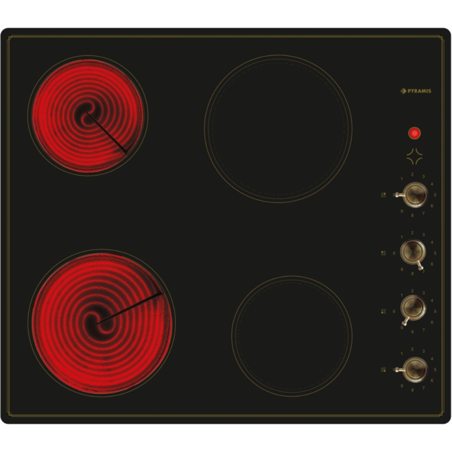 Plita Electrica Retro VINTAGE Vitroceramica  9 Trepte 1800W  Bej
