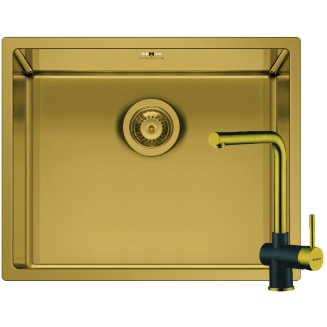 Set Chiuveta   Astris Colora 1B Baterie Adelita  Inox Auriu