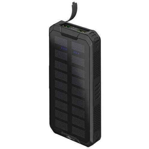 GPS Outdoor fast charging power bank with solar