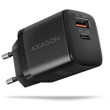 Incarcator Retea ACU-PQ30 PD 3.0 QC4+ 1x USB-C 1x USB-A 30W Negru