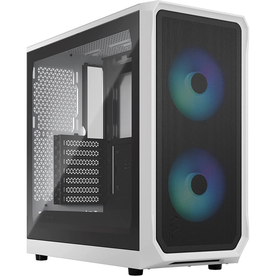 Fractal Focus 2 RGB White TG Clear Tint, tower case (white, tempered glass)