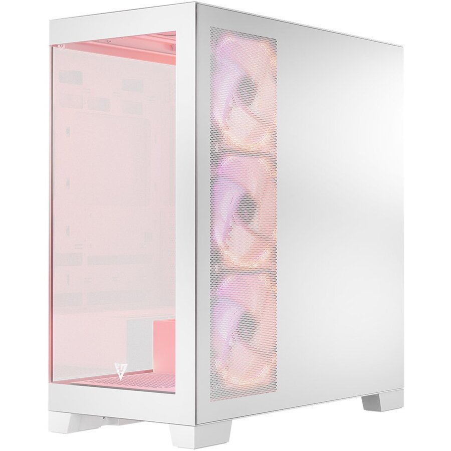 Carcasa Modecom Volcano Space Apex ARGB Midi Alb — imaginea 3