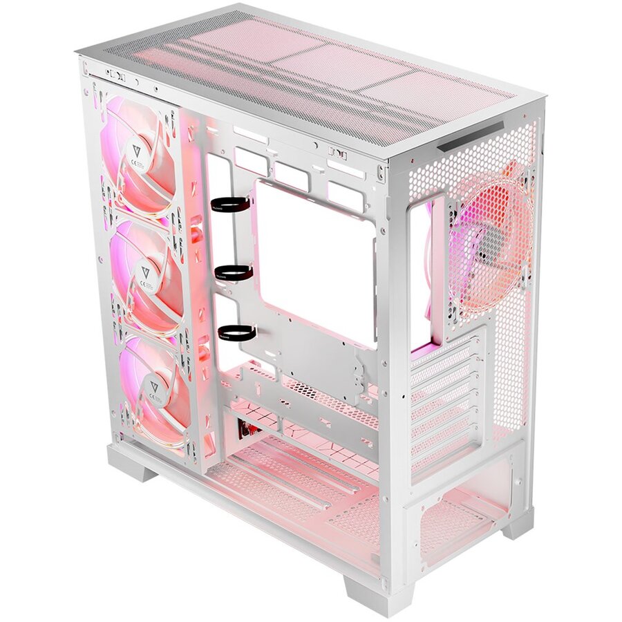 Carcasa Modecom Volcano Space Apex ARGB Midi Alb — imaginea 4
