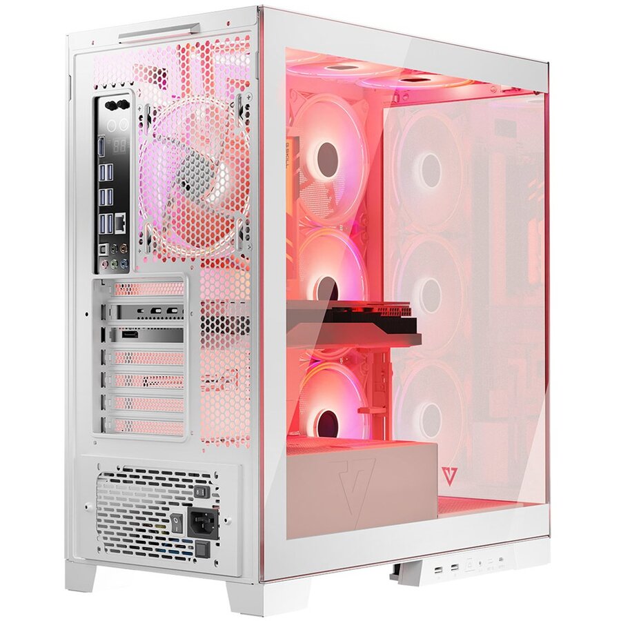 Carcasa Modecom Volcano Space Apex ARGB Midi Alb — imaginea 5
