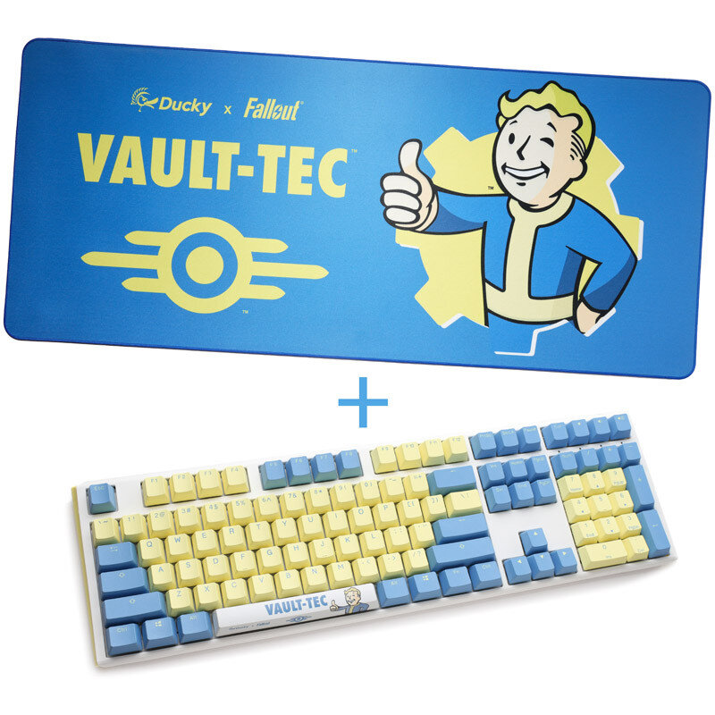 Tastatura Ducky X Fallout Vault-tec Limited Edition One 3 Gaming + Mousepad Mx-speed-silver