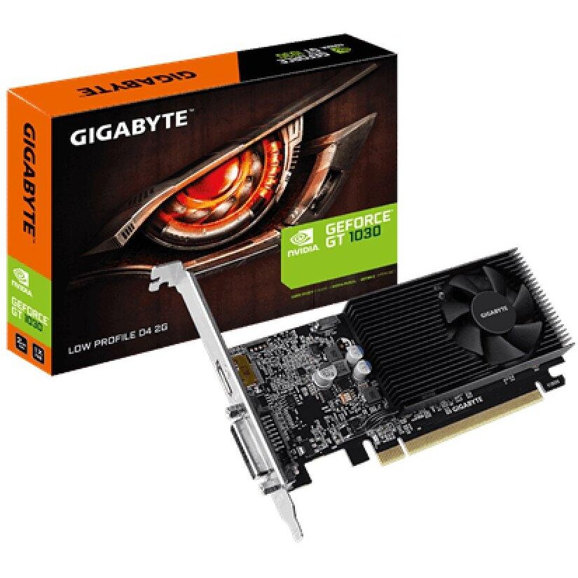Placa Video Gigabyte GeForce GT 1030 Low Profile D4 2G, 2GB, GDDR4, 64-bit - imagine 2