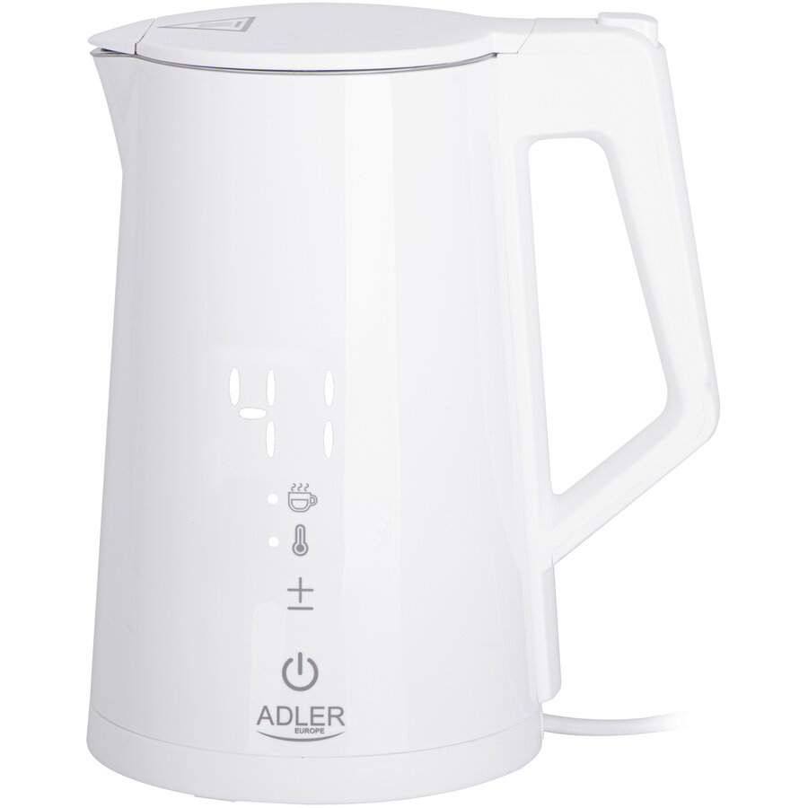 Fierbator De Apa AD 1345  2200W 1.7L Rotire 360° Afisaj Led Touch Control Functie Mentinere Cald 5 Setari De Temperatura Strix Alb