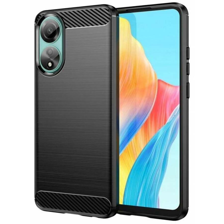 Husa Lemontti Carbon Pro pentru Oppo A18 / A38 4G Negru