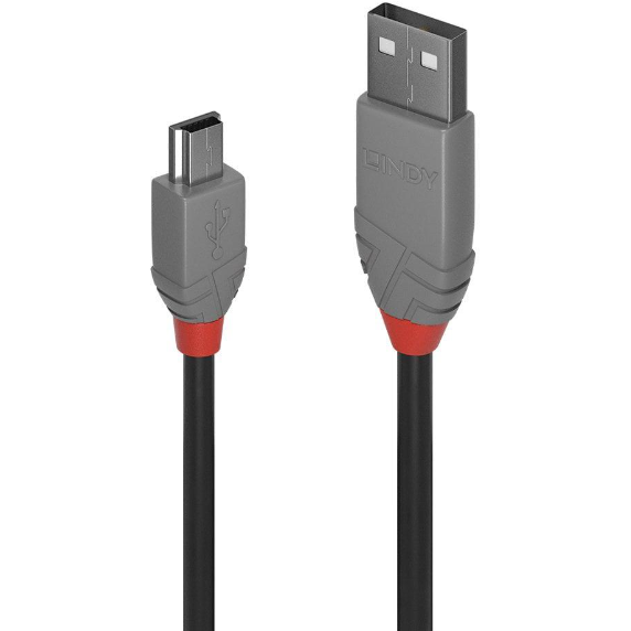 Cablu Date USB-A 2.0 - miniUSB-B  2.0 2m Negru