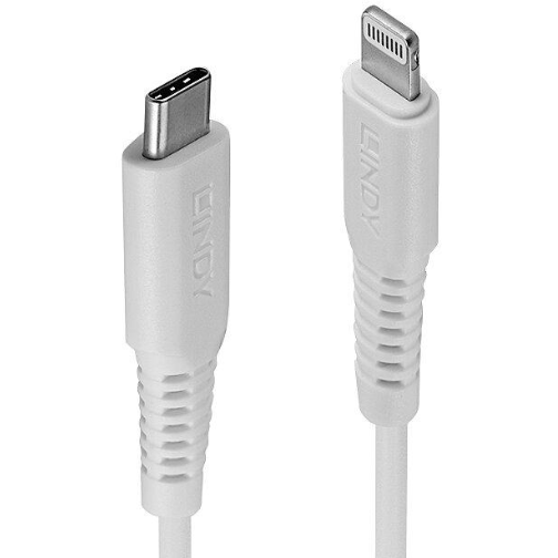 Cablu Date USB C 2.0 - Lightning 2m  Alb