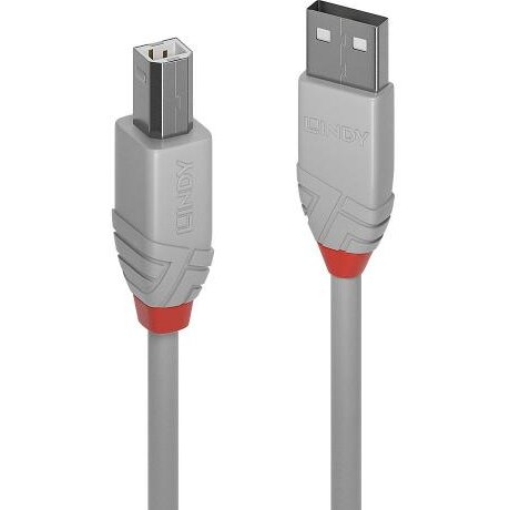 Cablu Lindy LY-36673, 2m, USB 2.0 Type A - USB-B - imagine 2
