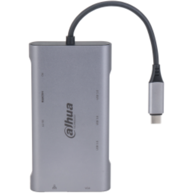 Hub 9 IN 1   USB Type-C  USB 3.0 x1   HDMI x1   VGA x1  RJ45 x1   SD x1  TF x1  PD x1   VGA x1 1 × RJ-45 10/100/1000Mbps 1080@30Hz  Gri