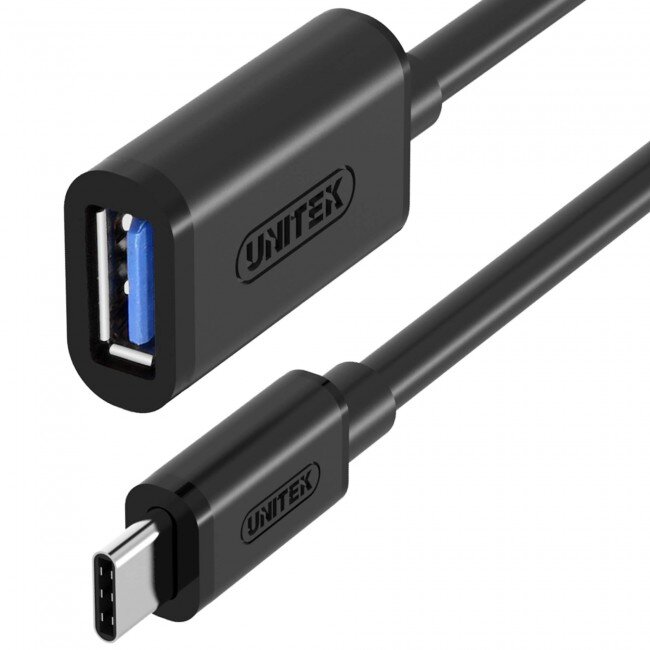 Adaptor UNITEK USB 3.0 USB-C 0.2m Negru