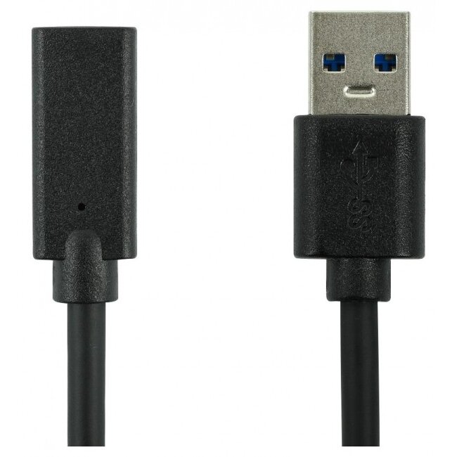 Adaptor USB-C F - USB 3.1 M 0.15m Negru