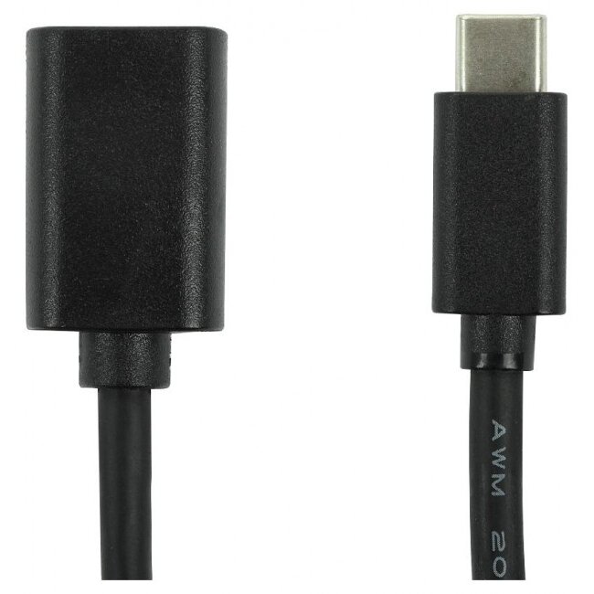 Adaptor USB-C M - USB 3.1 F 0.15m Negru