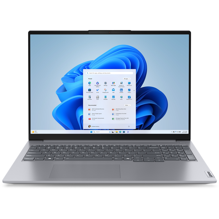 Laptop Thinkbook 16 Wuxga 16 Inch Intel Core Ultra 5 125u 16gb 256gb Ssd Windows 11 Pro Grey