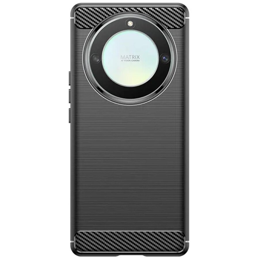 Husa Lemontti Carbon Case Flexible pentru Honor Magic6 Lite Negru — imaginea 4