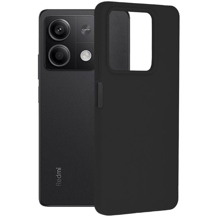 Husa Lemontti Silicon Soft Edge pentru Xiaomi Redmi Note 13 5G Negru