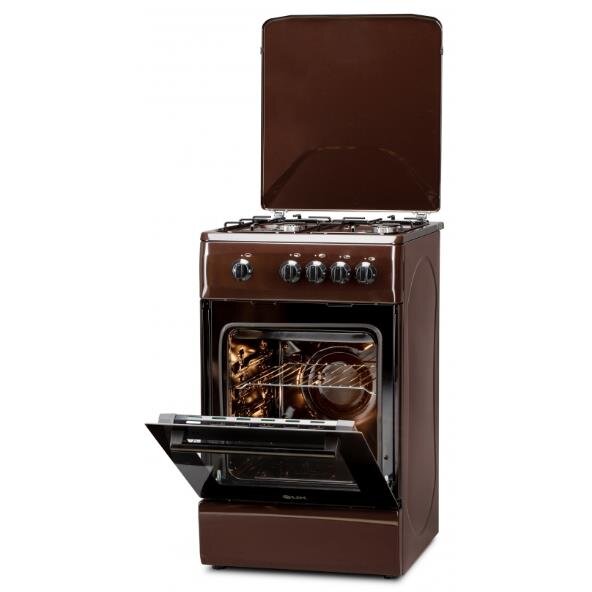 Aragaz 5060 DARK BROWN RMV LPG Gaz 4 Arzatoare 50 x 60CM Maro Inchis