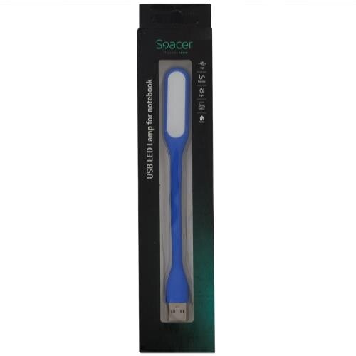 Lampă LED USB Spacer pentru Notebook Albastru — imaginea 3