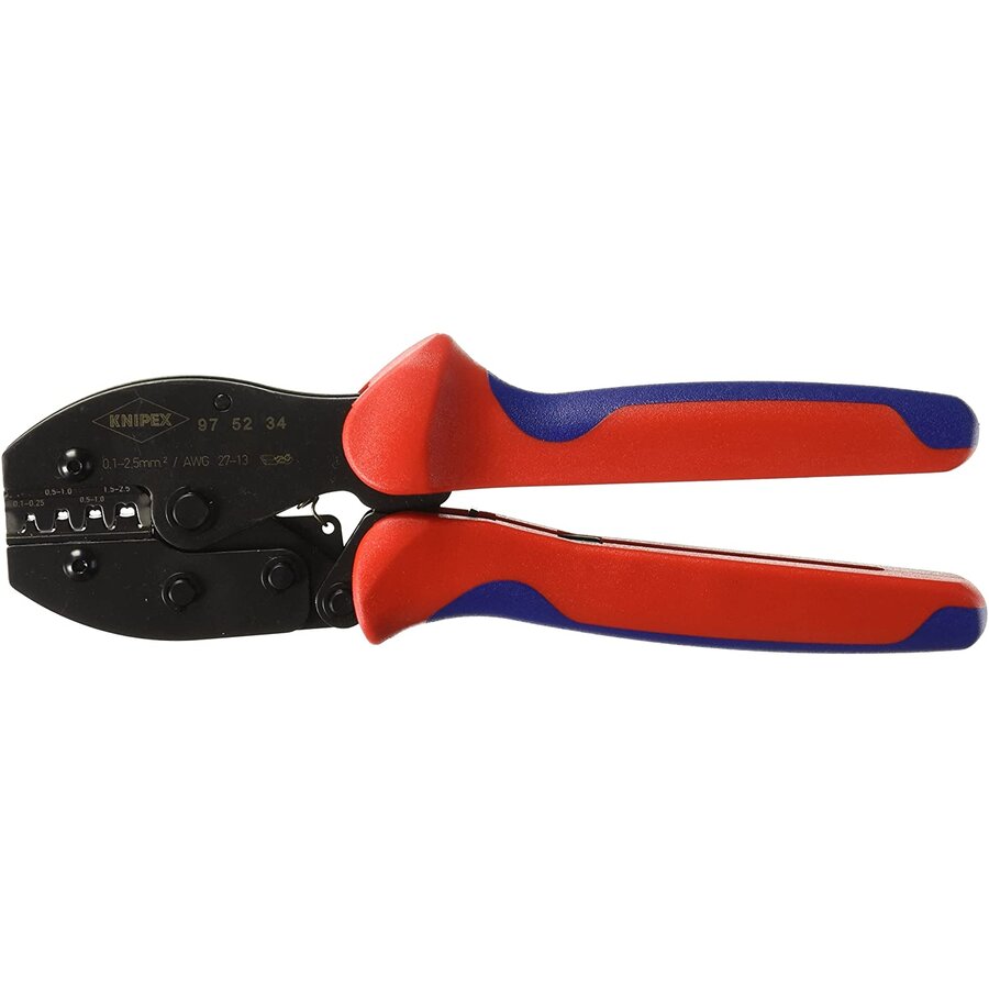 PreciForce crimping pliers 97 52 34 SB (red/blue, stripping, crimping 0.1 - 2.5mm)