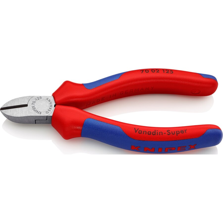 side cutters 70 02 125, cutting pliers (red/blue, length 125mm)