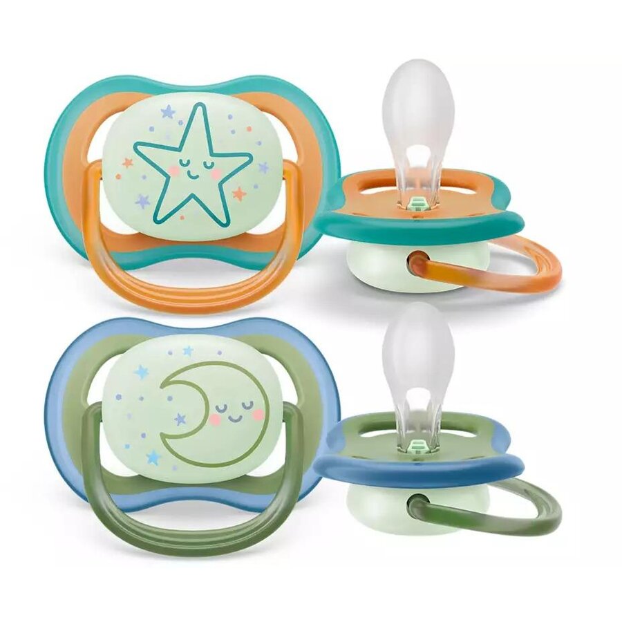 Set 2 Suzete SCF376/23 Ultra Air NightTime18m+ Multicolor