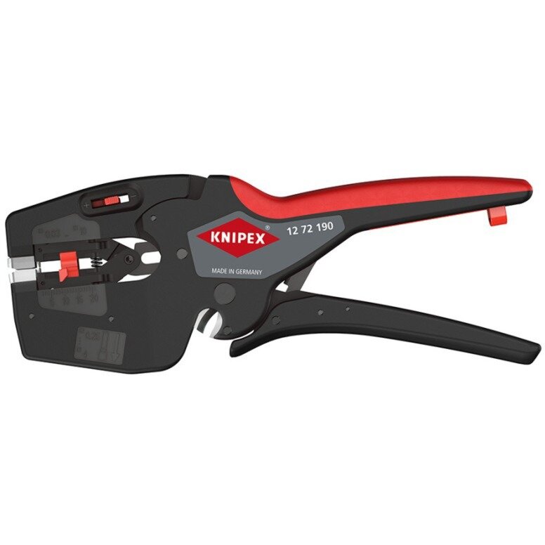 NexStrip electrician's multi-tool, stripping pliers (black/red)