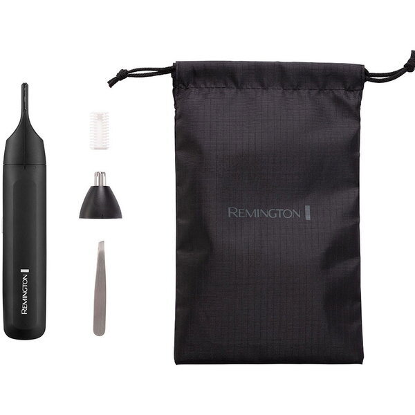 Trimmer Sprancene/Urechi/Nas Baterii AA Lame Inox 2 Capete Incluse Negru