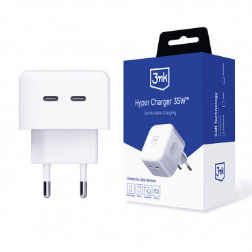 Incarcator Retea HyperCharger 35W 3A USB-C Alb