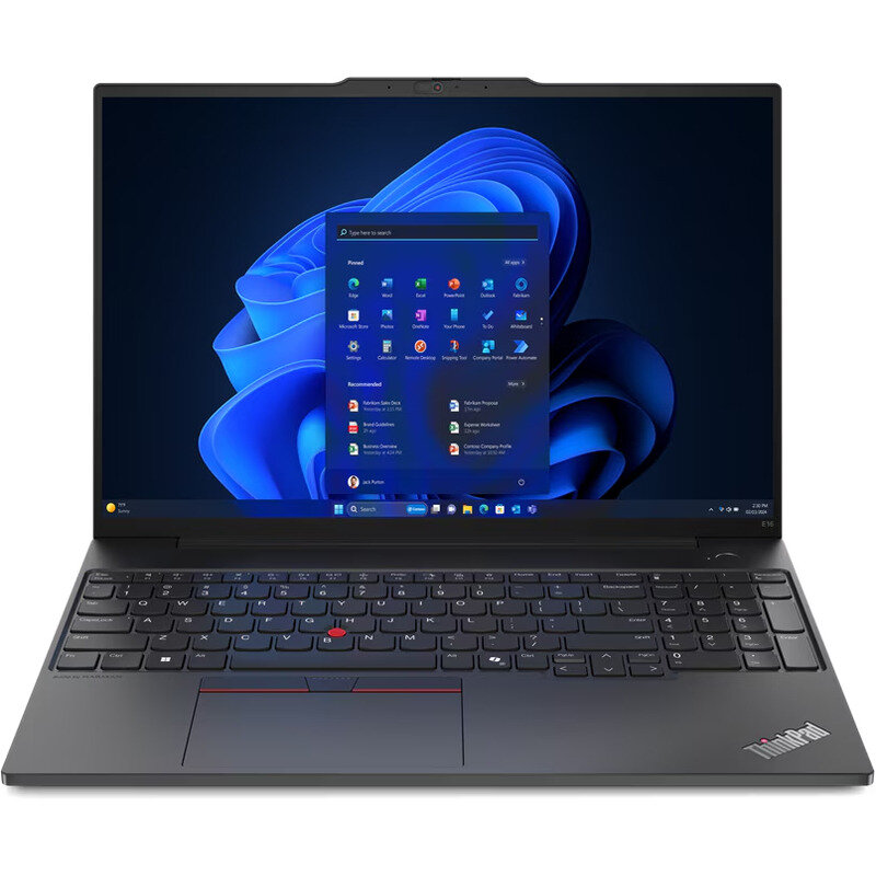 Laptop ThinkPad E16 Gen 2 16 inch WUXGA Intel Core Ultra 5 125U 32GB DDR5 1TB SSD Windows 11 Pro Graphite Black