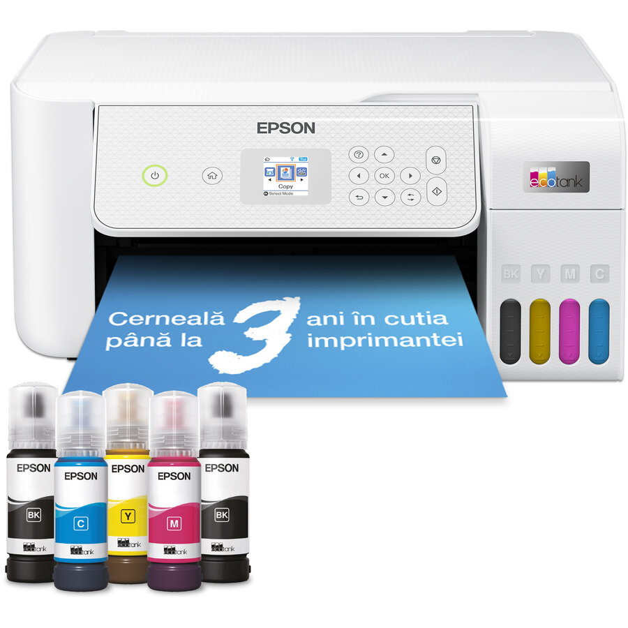 Multifunctionala EcoTank L3286 InkJet CISS Color Format A4 Wi-Fi Alb
