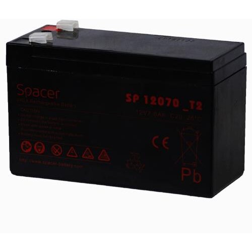 Acumulator UPS 12V / 7Ah Terminal F2(T2) Negru