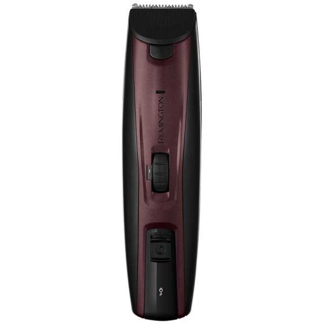 Kit Remington MB4047 E51 Aparat de Tuns Lame Titan Autoascutire Trimmer Încorporat 3 Piepteni Husa Vișiniu