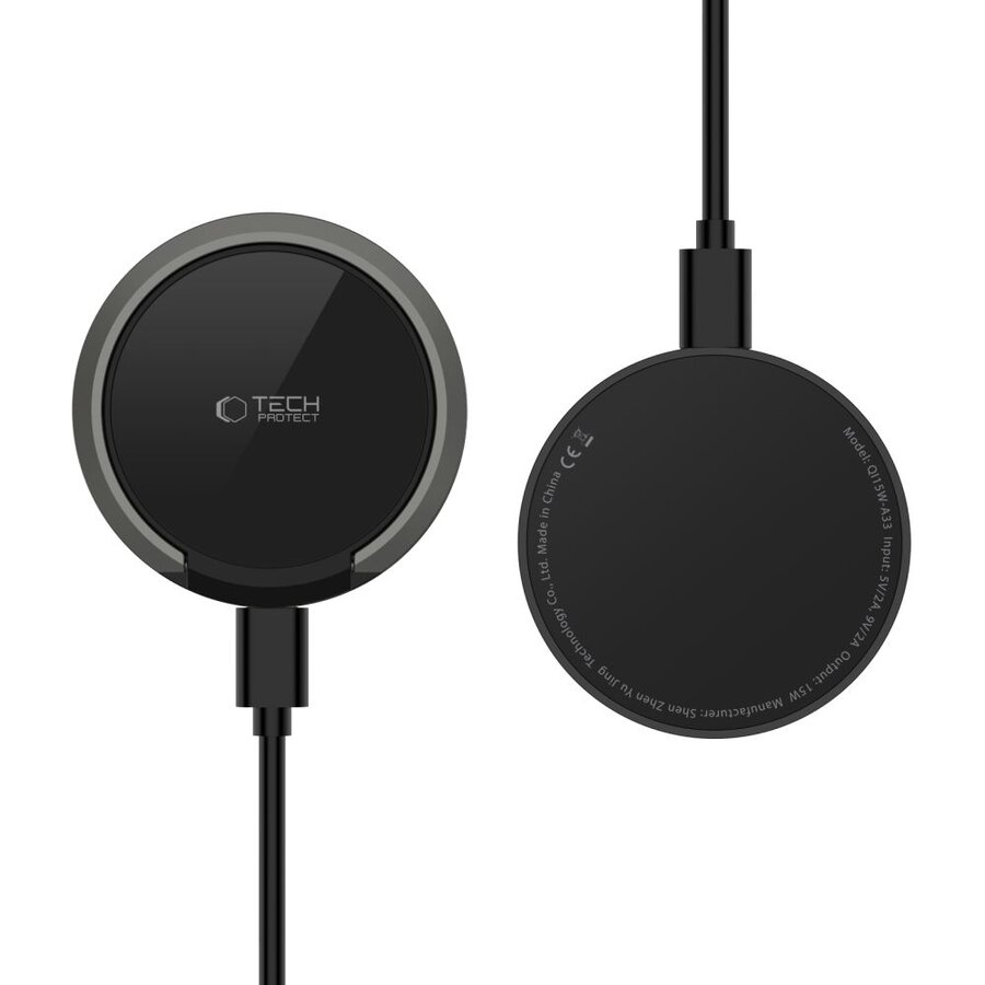 Incarcator A33, Magnetic MagSafe, 15W, Cablu USB-C 1m inclus, Negru