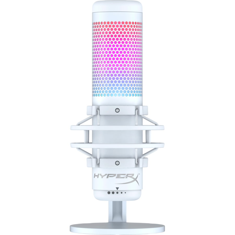 Microfon HyperX QuadCast S Iluminare RGB USB Alb