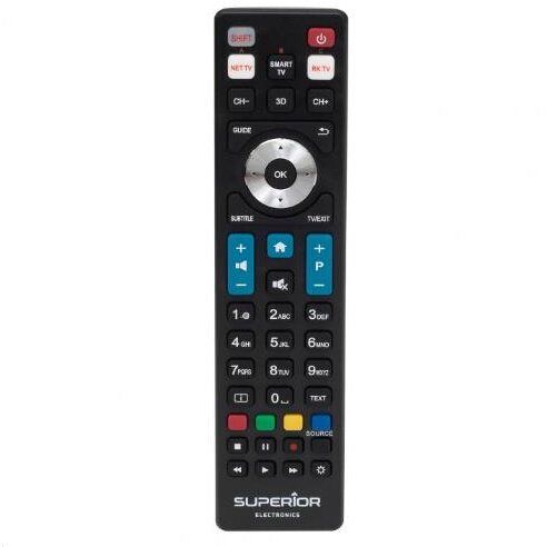 Telecomanda Universală Superior Compatibilă Televizoare Philips Bateriile (2 x AAA) Neincluse Negru