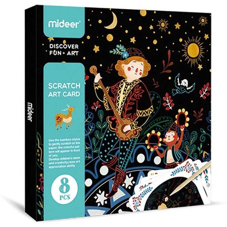 Carte de Colorat Scratch art Happy Time Boy